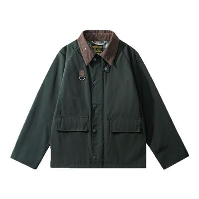 复古巴恩风Bar联名款油蜡猎装