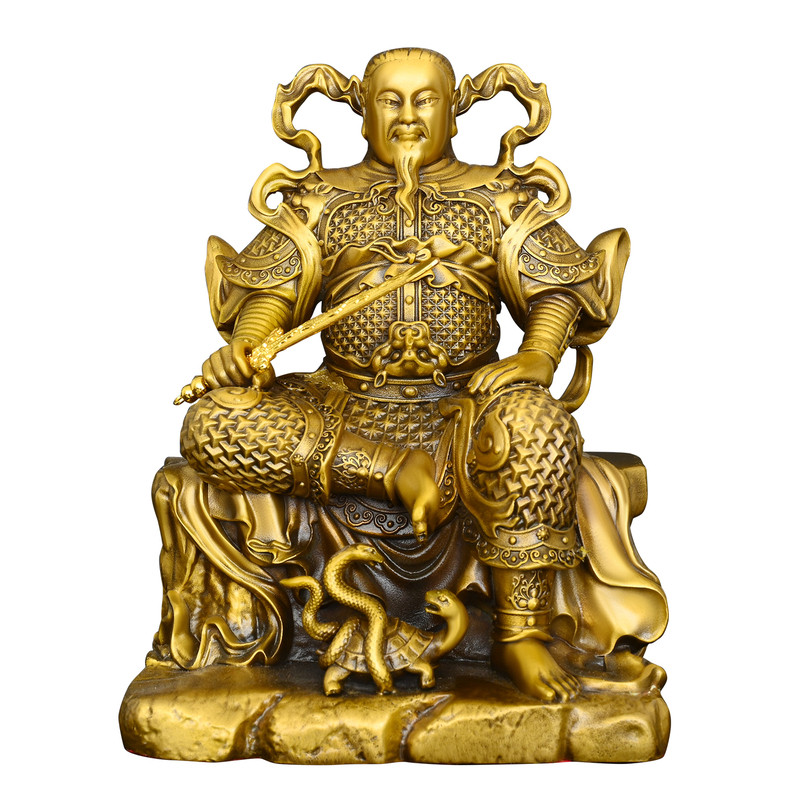 纯黄铜祖师爷玄天大帝真武大帝