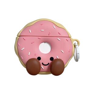 表情甜甜圈适用华为freebudspro5保护套苹果Airpodspro2保护壳趣味freeclip硅胶红米buds6青春版粉萌oppox3壳