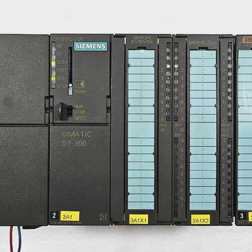 SIEMENS 307-1EA01-0AA0 POWER SUPPLY 314-6CG03-0AB0 CPU WITH