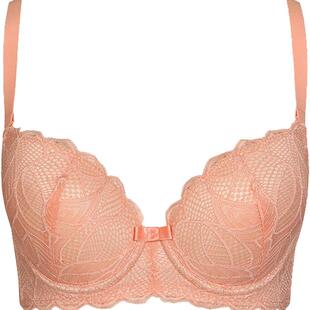 古今恋人系列3/4蕾丝波浪型花芽罩杯薄款甜美文胸内衣女 0I8127