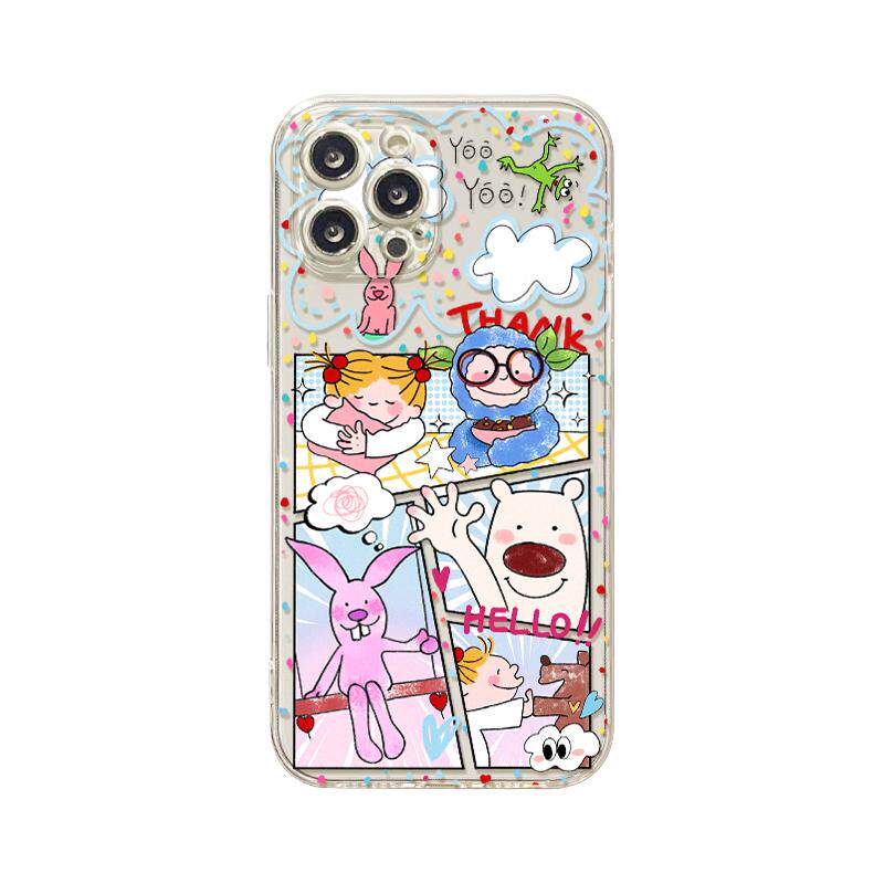 benefit动漫女孩可爱动物18pro17适用于iphone16promax苹果15PRO手机壳13新款14套12个性11透明xs硅胶xr摔8p7