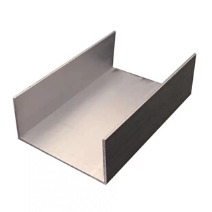 50槽铝U型槽铝 国标铝型材75C型槽铝100型铝槽净化工程彩钢板配件