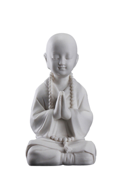 小佛家居摆件玄关静坐创意陶瓷