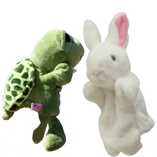 龟兔赛跑手偶玩具嘴巴能动幼儿园表演狐假虎威农夫与蛇狮子与老鼠