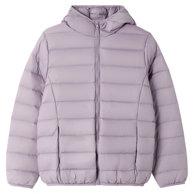 尚静连帽90鸭绒羽绒服