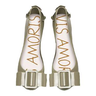 英国visamoris允莫苏果冻鞋女鞋单鞋平底鞋一脚蹬夏凉鞋2026新款