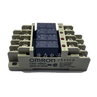 欧姆龙G6B-1174P-FD-US-24VDC配G6B-4BND底座 终端继电器模块模组