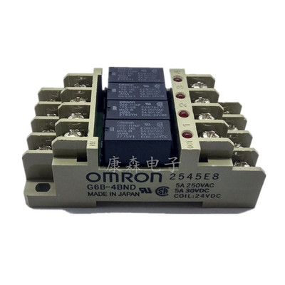 欧姆龙配g6b-4bnd底座继电器模块