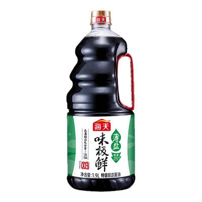 海天薄盐特级生抽酿造酱油