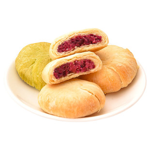 云南特产鲜花饼玫瑰官方旗舰店嘉现华烤礼盒装早餐小零食糕点面包