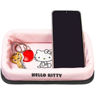 Kitty汽车收纳盒仪表台置物盒车内中控台多功能手机杂物盘创意女
