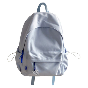 简约休闲轻便书包女日系小清新上课背包初中女生高中学生党双肩包