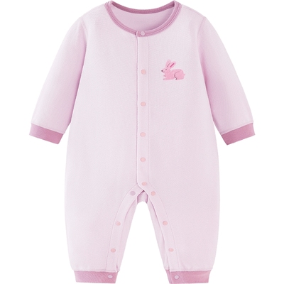 迷你巴拉巴拉宝宝爬服打底连体衣冬新款可爱保暖柔软亲肤婴儿衣服