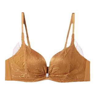 【聚挺杯】安莉芳官方奥莱蕾丝厚款小胸聚拢升杯文胸无钢圈内衣女