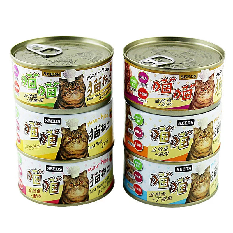 猫扑喵喵猫罐头整箱 猫零食拼箱湿粮大灌170g*48罐 多省包邮