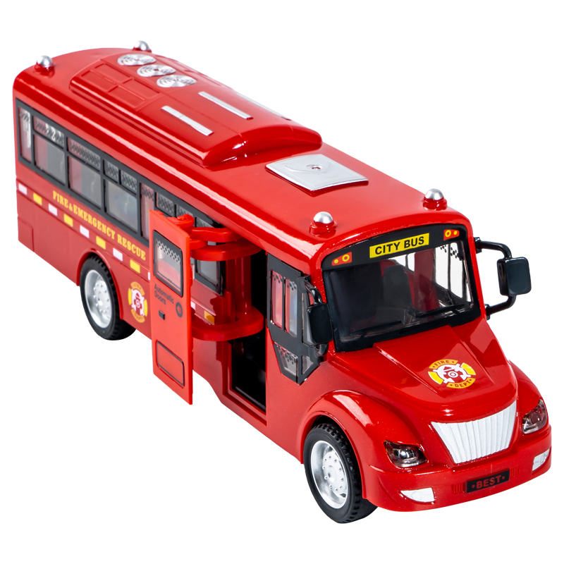 汽车模型男孩玩具小汽车车模公交车机车特警模型儿童公安mini真车