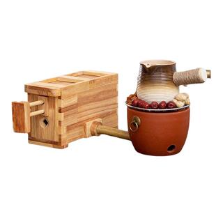 围炉煮茶组合款小风箱烧炭生火专用茶室居家摆件茶具纯手工煮茶炉