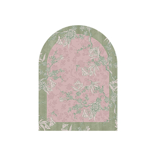 枝意中式诧寂风入户地垫家用全铺玄关门口防滑脚垫子可擦免洗地毯