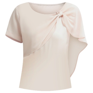 重磅垂感温柔法式衬衫女夏季宽松T恤小衫气质妈妈飘逸上衣免熨烫