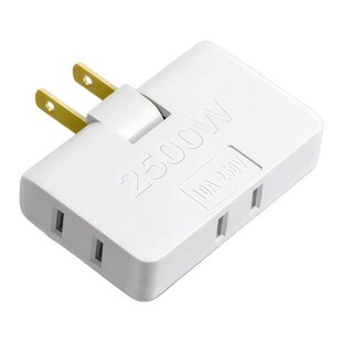 超薄多孔一转三扩展折叠多功能电源插座扩展器转换两孔插头转换器