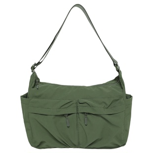 EHOOO男女款休闲挎包尼龙布斜挎包2025年爆款轻包包大容量邮差包