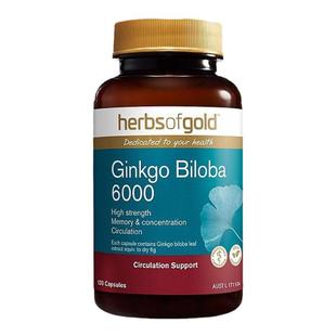 澳大利亚直邮Herbs Of Gold和丽康银杏片记忆片植物精华120粒