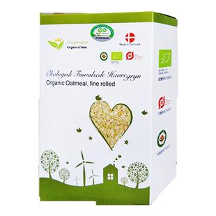 【买4发5】味道王国丹麦进口有机燕麦片 400g/盒即食麦片冲泡即食