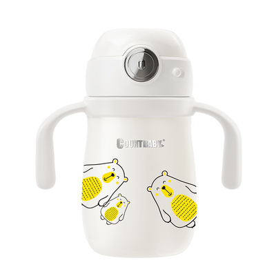 手柄+背带儿童保温杯防喷溅300ML