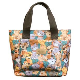 时尚防水牛津布手提包女手提袋外出手拎包宝妈轻便简约妈妈布袋子