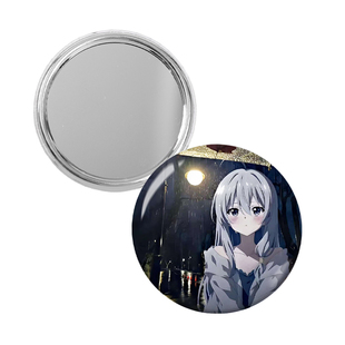 单面马口铁随身镜吧唧来图定制做个性图案卡通明星周边应援小礼品