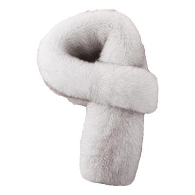 韩国高端蓝狐双面围巾奢华整皮狐狸毛围脖冬季保暖大牌仿皮草围脖