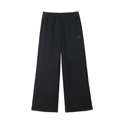 骆驼漫游休闲裤女2026夏季新款运动针织裤棉感直筒宽松阔腿卫裤男