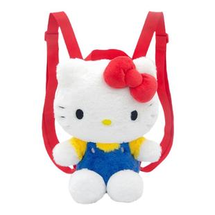 正版hellokitty玩偶双肩包可爱哈喽KT毛绒公仔包包卡通学生背包女
