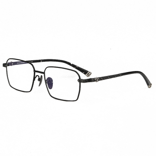 简丹萝心金丝边方框眼镜男女潮商务复古超轻钛架近视眼镜架平光