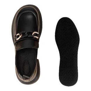 乐福鞋鞋垫女吸汗防臭透气软底舒适薄款黑色光脚神器女士皮鞋专用