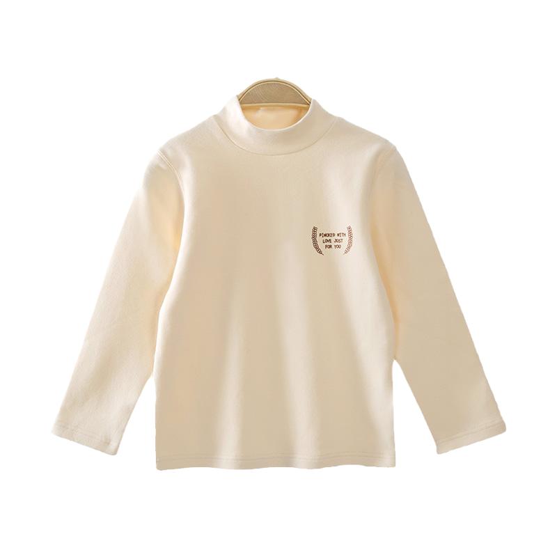 贝肽斯儿童打底衫秋冬款男童衣服纯棉a类半高领秋衣宝宝保暖上衣S