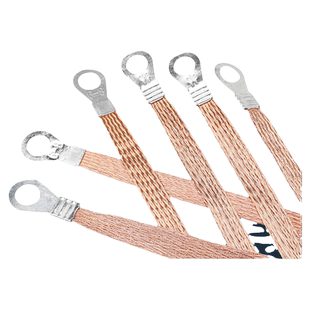 桥架接地线2.5 4 6平方配电箱电柜过门铜包铝扁线跨接线铜编织带