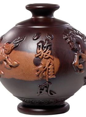 装饰客厅黑檀木雕中式