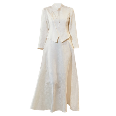 2025年新款伴娘服冬装礼服大码胖