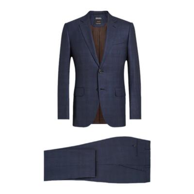 ZEGNA杰尼亚海军蓝西装套装