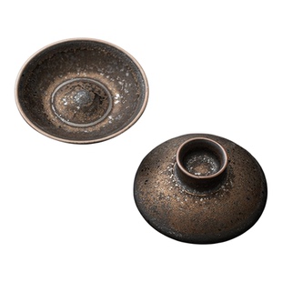 一个的价格三才盖碗悬停陶瓷盖子柴烧亮光粉青色汝窑哥窑开片复古