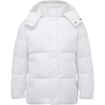 李宁1990连帽男士老花羽绒服