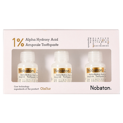 Nobaton诺巴顿农场进口果酸粉盐乳香蜂王浆去渍亮齿清洁正品牙膏