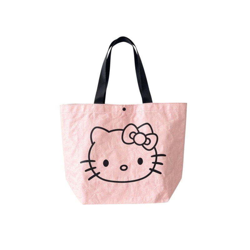 ins粉色HelloKitty编织礼品袋