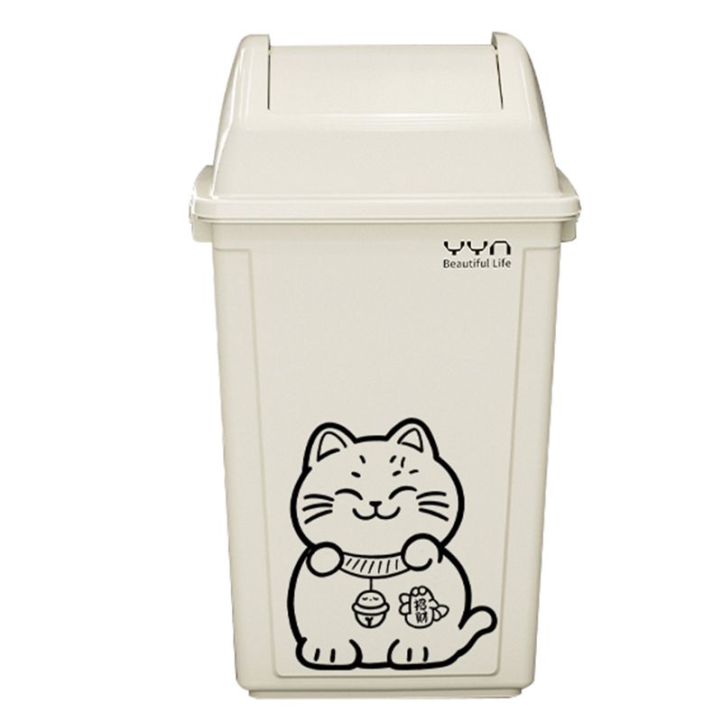 别墅庭院专用摇盖招财猫垃圾桶