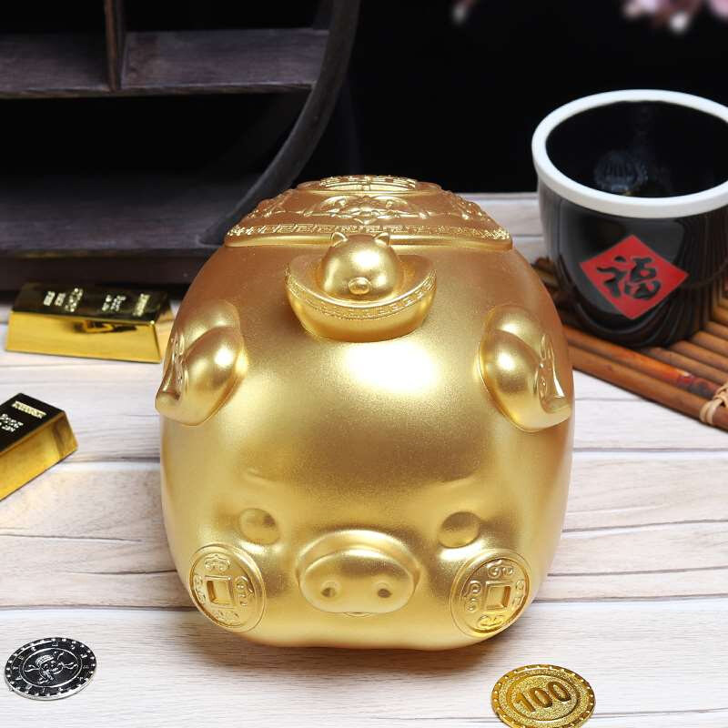 小金猪存钱罐存钱猪储蓄罐小猪猪大号防摔超大儿童储钱罐可存可取