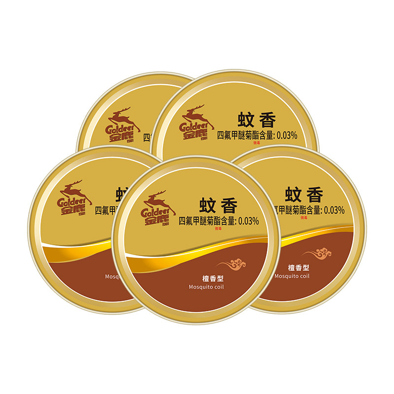 金鹿蚊香檀香家用驱蚊厕所户外点蚊香盘香