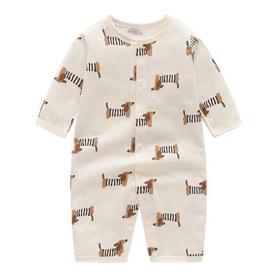 夏季A类纯棉无骨连体衣空调服