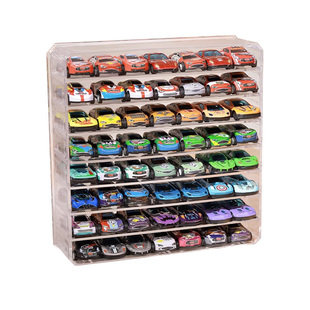 亚克力汽车模型展示架透明1:64儿童玩具多美卡收纳盒风火轮收藏架